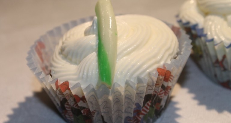 Jule krydder cupcakes med ostekrem