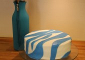 Chocolate zebra filled with lemoncurd and chocolate ganache