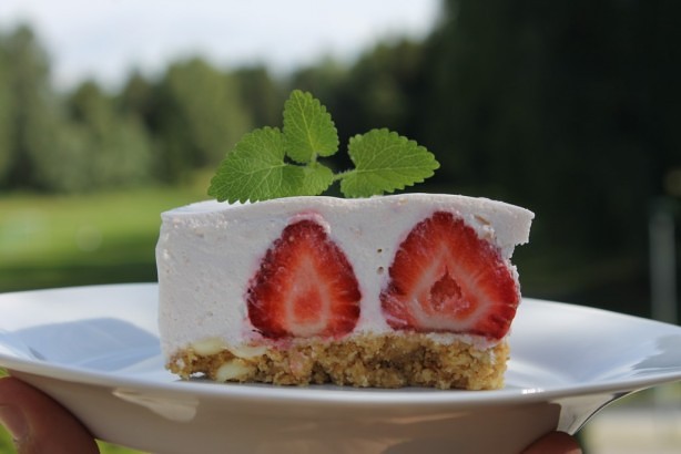 Jordbær kake med skyr