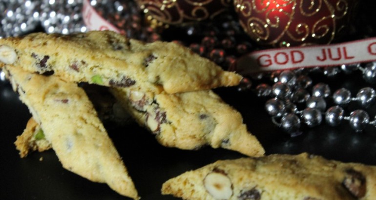 Vanilje og klementin biscotti