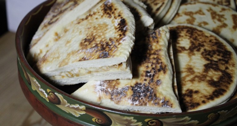 Tjukklefse med brunostkrem